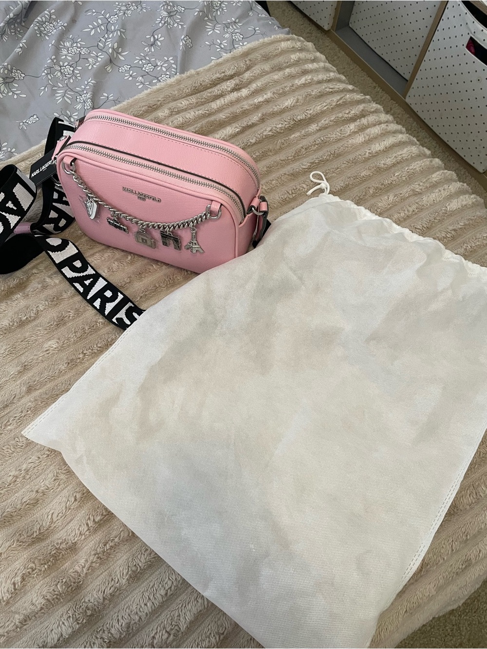 Karl Lagerfeld Pink Crossbody Bag - Picture 7 of 16
